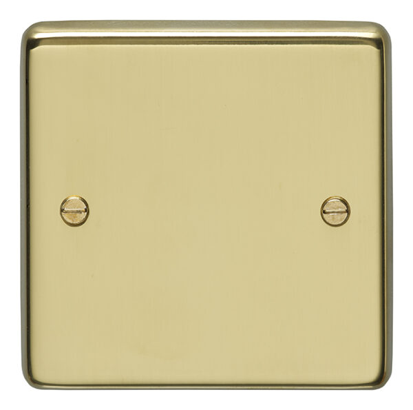 Eurolite Pb1B Single Blank Round Edge Polished Brass Plate