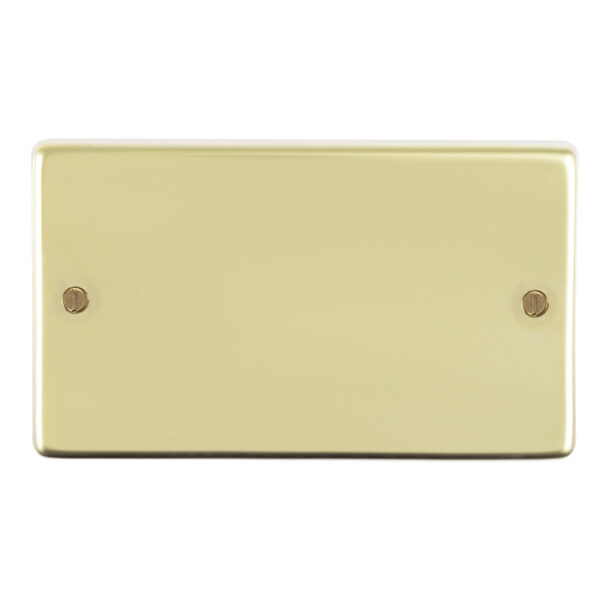 Eurolite Pb2B Double Blank Round Edge Polished Brass Plate