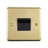 Eurolite Stainless steel 2 Gang Switch - Polished Brass