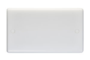 Eurolite Pl4012 Enhance White Plastic 2 Gang Blank Plate