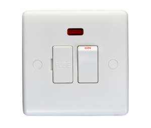 Eurolite Pl4191 Enhance White Plastic 13A Switched Fused Spur Unit With Neon