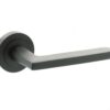 STATUS Alaska Lever on Round Rose - Matt Black S26RMB