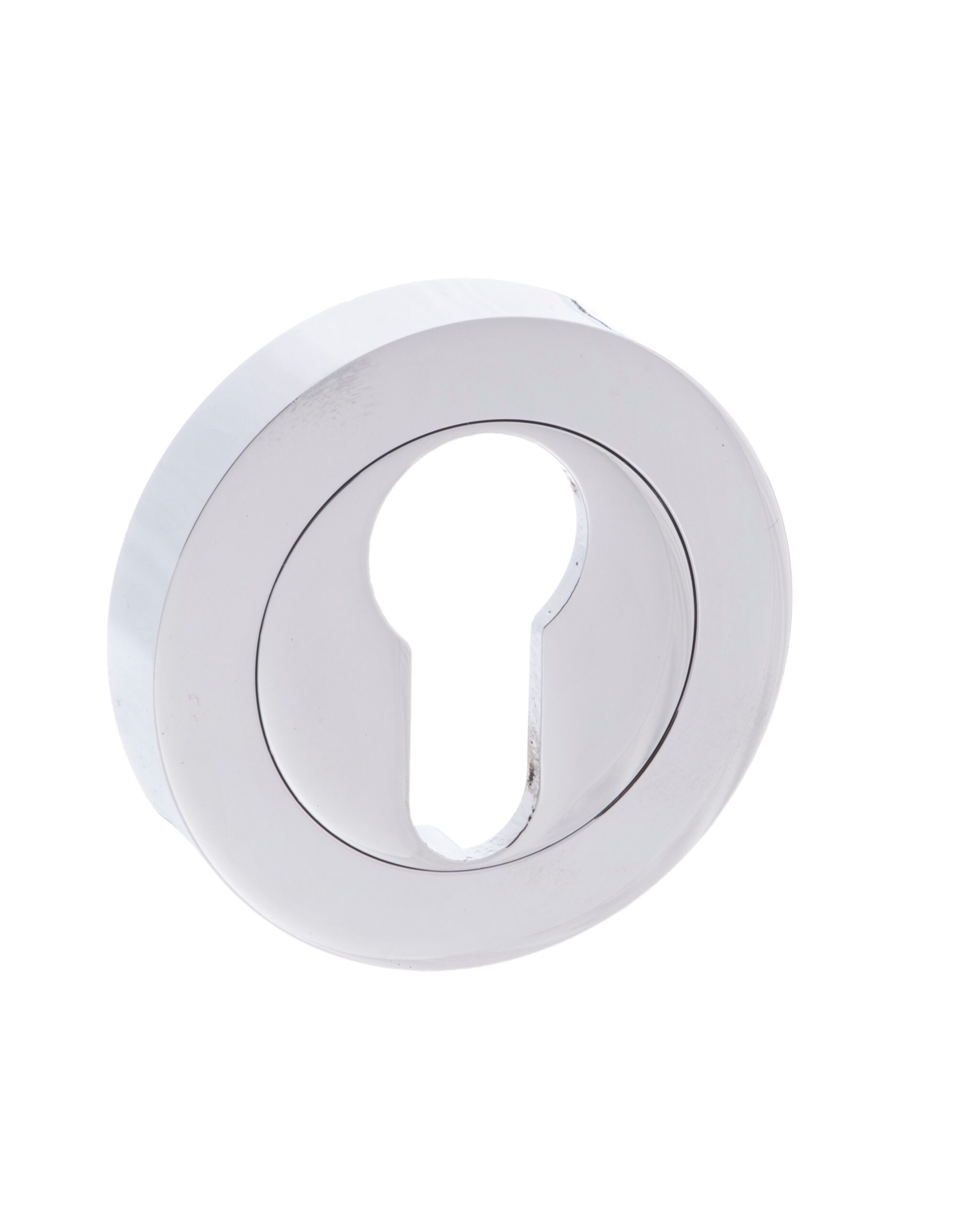 STATUS Euro Escutcheon on Round Rose - Polished Chrome