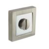 STATUS WC Turn and Release on S4 Square Rose - Satin Nickel/Polished Chrome