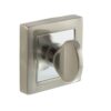 STATUS WC Turn and Release on S4 Square Rose - Satin Nickel/Polished Chrome