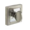 STATUS WC Turn and Release on S4 Square Rose - Satin Nickel/Polished Chrome