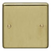 Eurolite Sb1B Single Blank Round Edge Satin Brass Plate