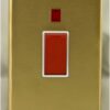 Eurolite Stainless steel 45Amp Switch With Neon Indicator - Satin Brass