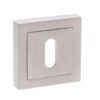 Senza Pari Key Escutcheon on Square Rose - Satin Nickel