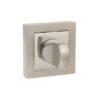 Senza Pari WC Turn and Release on Square Rose - Satin Nickel/Polished Nickel