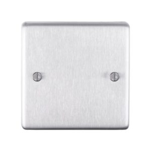 Eurolite Sss1B Single Blank Round Edge Satin Stainless Steel Plate