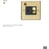 Eurolite Stainless steel Switched Fuse Spur - Satin Brass