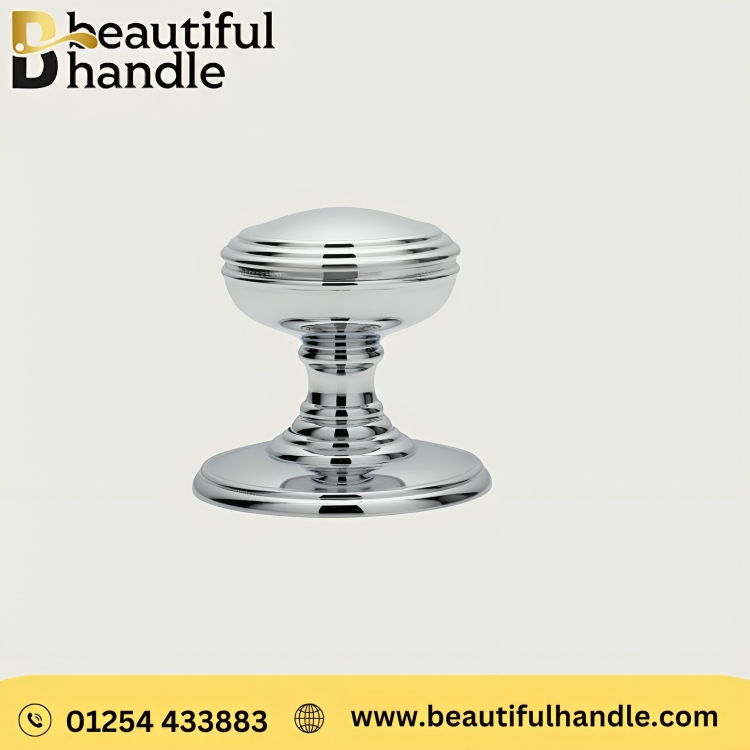 brushed chrome door knobs