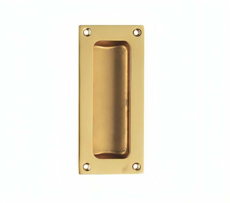 Flush pull door handles