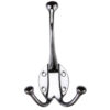 Zoo Hardware Fulton & Bray Double Hat & Coat Hook, Polished Chrome -
