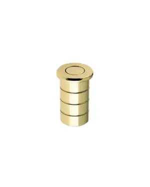 Zoo Hardware Fulton & Bray Dust Excluding Socket For Flush Bolts (Concrete), Polished Brass