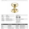 Zoo Hardware Fulton & Bray Oval Mortice Door Knobs, Polished Brass (Sold In Pairs)