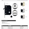 Zoo Hardware Fulton & Bray Sliding Door Lock Set (Suitable For 35-45Mm Thick Doors), Polished Brass -