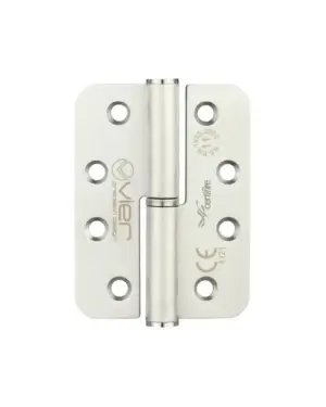 Zoo Hardware Vier Precision 4 Inch Grade 11 Radius Edge Lift-Off Hinge, Satin Stainless Steel (Sold In Pairs)