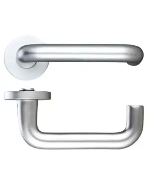 Zoo Hardware Architectural Aluminium Rtd Lever, Satin Aluminium (Sold In Pairs)