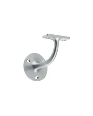 Zoo Hardware Heavyweight Handrail Bracket, Polished Brass