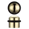 Zoo Hardware Domed Floor Mounted Door Stop, Polished Brass