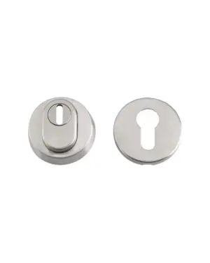 Zoo Hardware Zas Euro Profile Security Escutcheon (52Mm Diameter), Satin Stainless Steel