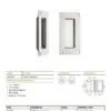 Zoo Hardware Zas Rectangular Flush Pull (50Mm X 100Mm), Satin Stainless Steel