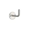 Zoo Hardware Zas Circular Single Robe Hook, Satin Stainless Steel