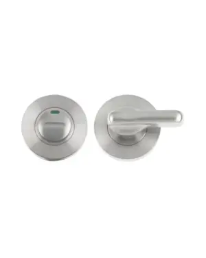 Zoo Hardware Zgs Disabled Bathroom Turn & Release With Indicator, Polished Stainless Steel