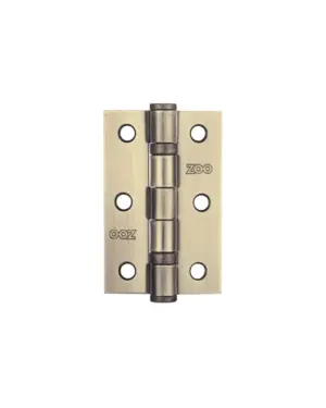 Zoo Hardware 3 Inch Steel Ball Bearing Door Hinges, Satin Chrome (Sold In Pairs)