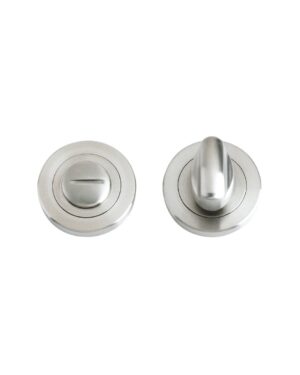 Zoo Hardware Zps Bathroom Turn & Release, Satin Stainless Steel