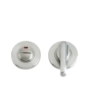 Zoo Hardware Zps Disabled Bathroom Turn & Release With Indicator & Rtd Lever, Satin Stainless Steel