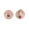 Zoo Hardware Stanza Bathroom Turn & Release 50mm x 8mm sprung screw on zinc rose